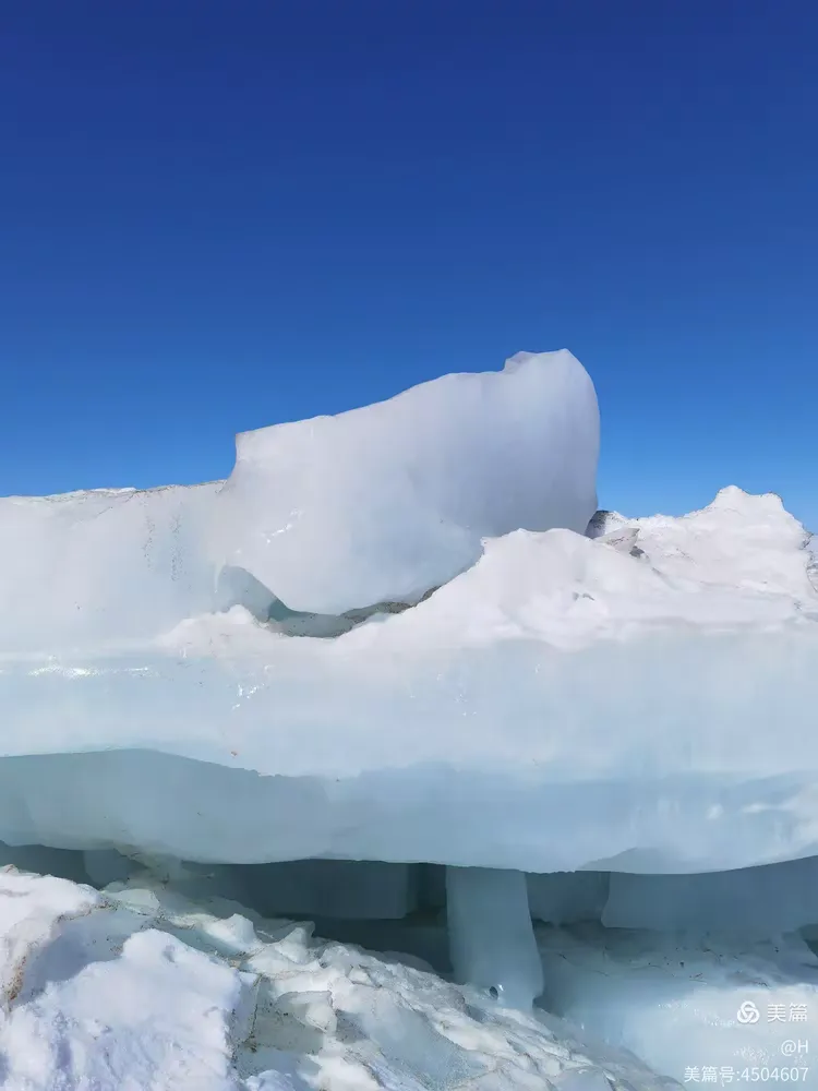 2024年春节初二游拍青海湖江西沟天然蓝冰
